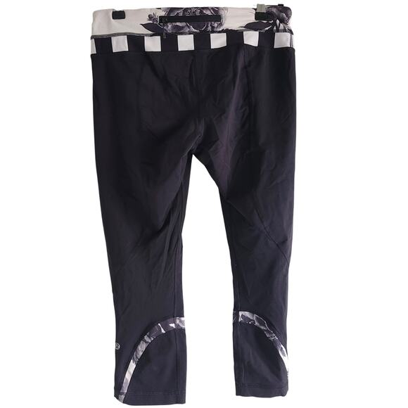 Lululemon X SoulCycle Cropped Leggings Size 8 - Picture 2 of 9